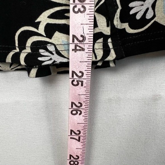 Hanna Andersson Skirt Womens Small Black Floral Flowy Casual Pull on Stretch - Picture 8 of 12